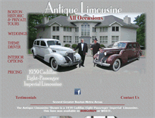 Tablet Screenshot of antique-limousine.com